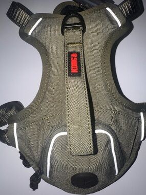 KONG Olive Green Dog Harness with Black Accents